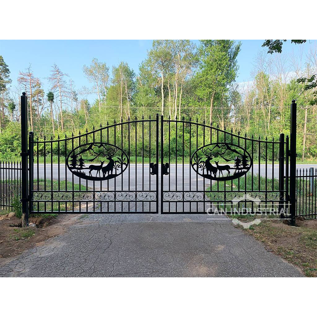 14x8 Dual Swing Driveway Gate