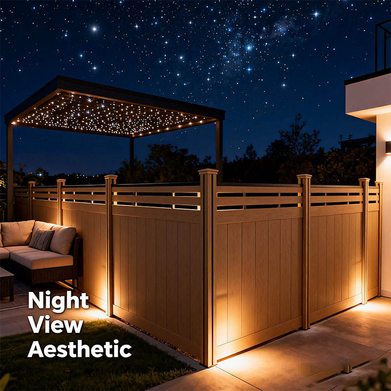 Residential Backyard Wood, Composite Privacy Garden Fencing