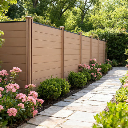 Residential Backyard Wood, Composite Privacy Garden Fencing